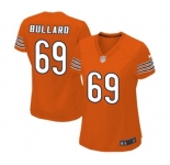 Women's Nike Chicago Bears #69 Jonathan Bullard Game Orange Alternate NFL Jersey