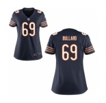 Women's Nike Chicago Bears #69 Jonathan Bullard Navy Blue Team Color NFL Jersey