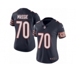 Women's Nike Chicago Bears #70 Bobby Massie Limited Navy Blue Rush NFL Jersey