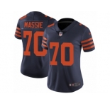 Women's Nike Chicago Bears #70 Bobby Massie Vapor Untouchable Limited Navy Blue 1940s Throwback Alternate NFL Jersey