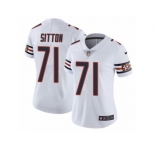 Women's Nike Chicago Bears #71 Josh Sitton Vapor Untouchable Limited White NFL Jersey