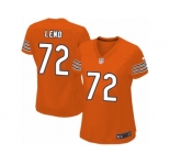 Women's Nike Chicago Bears #72 Charles Leno Limited Orange Alternate NFL Jersey