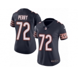 Women's Nike Chicago Bears #72 William Perry Limited Navy Blue Rush NFL Jersey