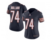 Women's Nike Chicago Bears #74 Jonathan Bullard Limited Navy Blue Rush NFL Jersey