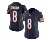 Women's Nike Chicago Bears #8 Mike Glennon Limited Navy Blue Rush NFL Jersey