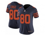 Women's Nike Chicago Bears #80 Victor Cruz Vapor Untouchable Limited Navy Blue Alternate NFL Jersey