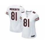 Women's Nike Chicago Bears #81 Cameron Meredith Limited White NFL Jersey