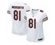 Women's Nike Chicago Bears #81 Cameron Meredith Limited White NFL Jersey