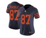 Women's Nike Chicago Bears #87 Tom Waddle Vapor Untouchable Limited Navy Blue 1940s Throwback Alternate NFL Jersey