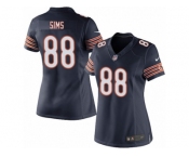 Women's Nike Chicago Bears #88 Dion Sims Limited Navy Blue Team Color NFL Jersey