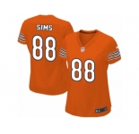 Women's Nike Chicago Bears #88 Dion Sims Limited Orange Alternate NFL Jersey