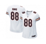 Women's Nike Chicago Bears #88 Dion Sims Limited White NFL Jersey