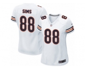 Women's Nike Chicago Bears #88 Dion Sims Limited White NFL Jersey
