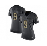Women's Nike Chicago Bears #9 Jim McMahon Limited Black 2016 Salute to Service NFL Jersey