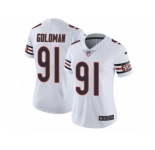 Women's Nike Chicago Bears #91 Eddie Goldman Vapor Untouchable Limited White NFL Jersey