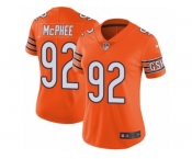 Women's Nike Chicago Bears #92 Pernell McPhee Vapor Untouchable Limited Orange Rush NFL Jersey