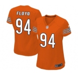 Women's Nike Chicago Bears #94 Leonard Floyd Game Orange Alternate NFL Jersey
