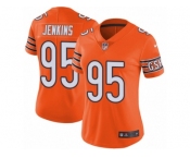 Women's Nike Chicago Bears #95 John Jenkins Vapor Untouchable Limited Orange Rush NFL Jersey