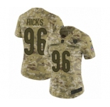 Women's Nike Chicago Bears #96 Akiem Hicks Limited Camo 2018 Salute to Service NFL Jersey