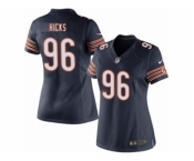 Women's Nike Chicago Bears #96 Akiem Hicks Limited Navy Blue Team Color NFL Jersey