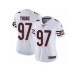 Women's Nike Chicago Bears #97 Willie Young Vapor Untouchable Limited White NFL Jersey