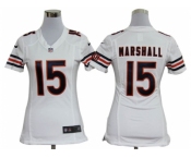 nike women nfl jerseys Chicago Bears #15 Brandon Marshall White[nike]