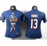 nike women nfl jerseys chicago bears #13 johnny knox blue[portrait fashion]