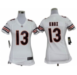 nike women nfl jerseys chicago bears #13 johnny knox white[nike]
