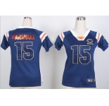 nike women nfl jerseys chicago bears #15 brandon marshall blue[fashion Rhinestone sequins]