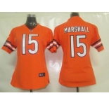 nike women nfl jerseys chicago bears #15 marshall orange[marshall][nike]