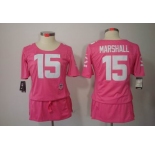 nike women nfl jerseys chicago bears #15 marshall pink[breast cancer awareness]
