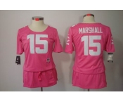 nike women nfl jerseys chicago bears #15 marshall pink[breast cancer awareness]