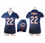 nike women nfl jerseys chicago bears #22 matt forte blue[draft him ii top]