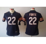 nike women nfl jerseys chicago bears #22 matt forte blue[nike limited]