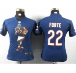 nike women nfl jerseys chicago bears #22 matt forte blue[portrait fashion]