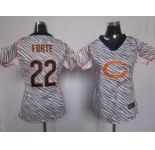 nike women nfl jerseys chicago bears #22 matt forte [fem fan zebra]
