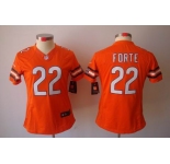 nike women nfl jerseys chicago bears #22 matt forte orange[nike limited]