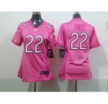 nike women nfl jerseys chicago bears #22 matt forte pink[2012 nike love]