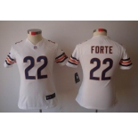 nike women nfl jerseys chicago bears #22 matt forte white[nike limited]