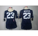 nike women nfl jerseys chicago bears #23 hester blue[breast cancer awareness]