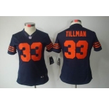 nike women nfl jerseys chicago bears #33 tillman blue[nike limited orange number]