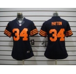 nike women nfl jerseys chicago bears #34 payton blue[nike limited orange number]