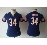 nike women nfl jerseys chicago bears #34 payton blue[nike]