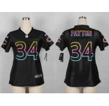 nike women nfl jerseys chicago bears #34 walter payton black[nike fashion]
