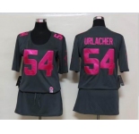 nike women nfl jerseys chicago bears #54 urlacher dk.grey[breast cancer awareness]