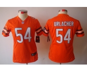 nike women nfl jerseys chicago bears #54 urlacher orange[nike limited