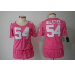 nike women nfl jerseys chicago bears #54 urlacher pink[breast cancer awareness]