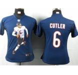 nike women nfl jerseys chicago bears #6 cutler blue[portrait fashion]
