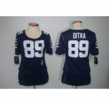 nike women nfl jerseys chicago bears #89 mike ditka blue[breast cancer awareness]