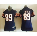 nike women nfl jerseys chicago bears #89 mike ditka blue[nike]